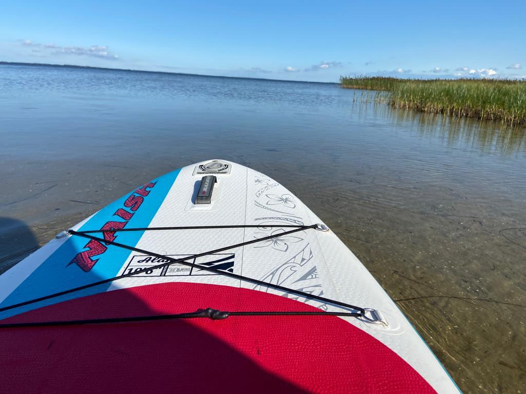 Paddling in the Baltic Sea near Klausdorf